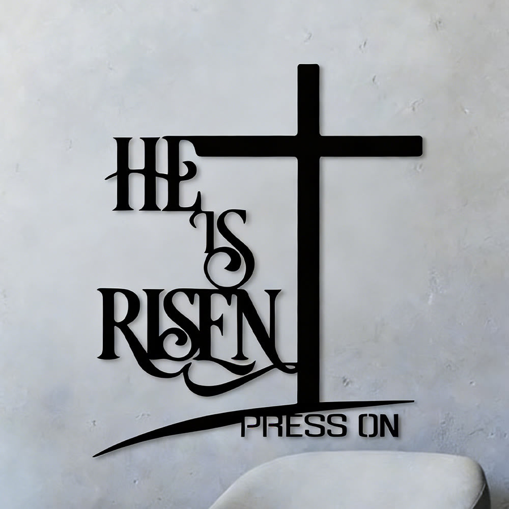 Christianartworkshop HE IS RISEN Cross Wall Art Print: Resurrection Hope for Home Spaces - image 5