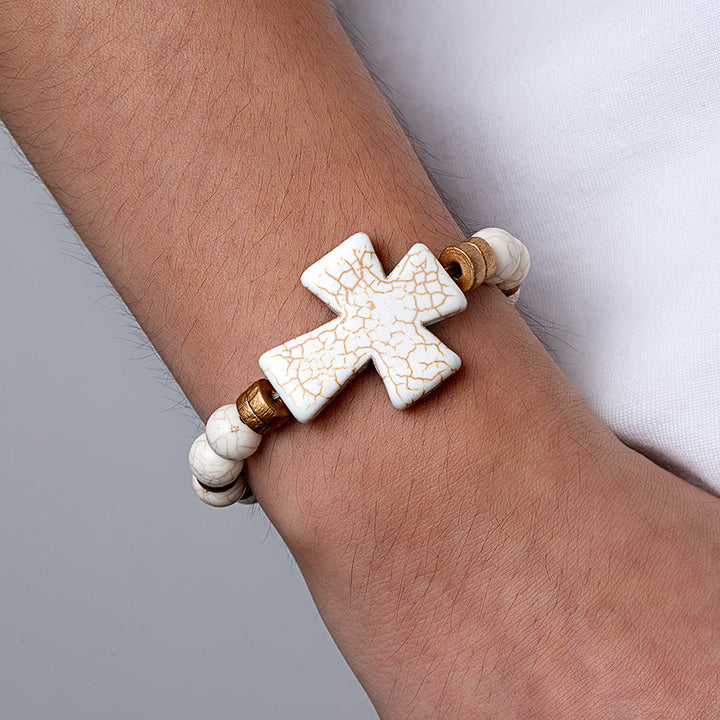 Christianartworkshop Multi-Style Textured Cross Bracelet: Bold Devotion for Daily Wear - image 4