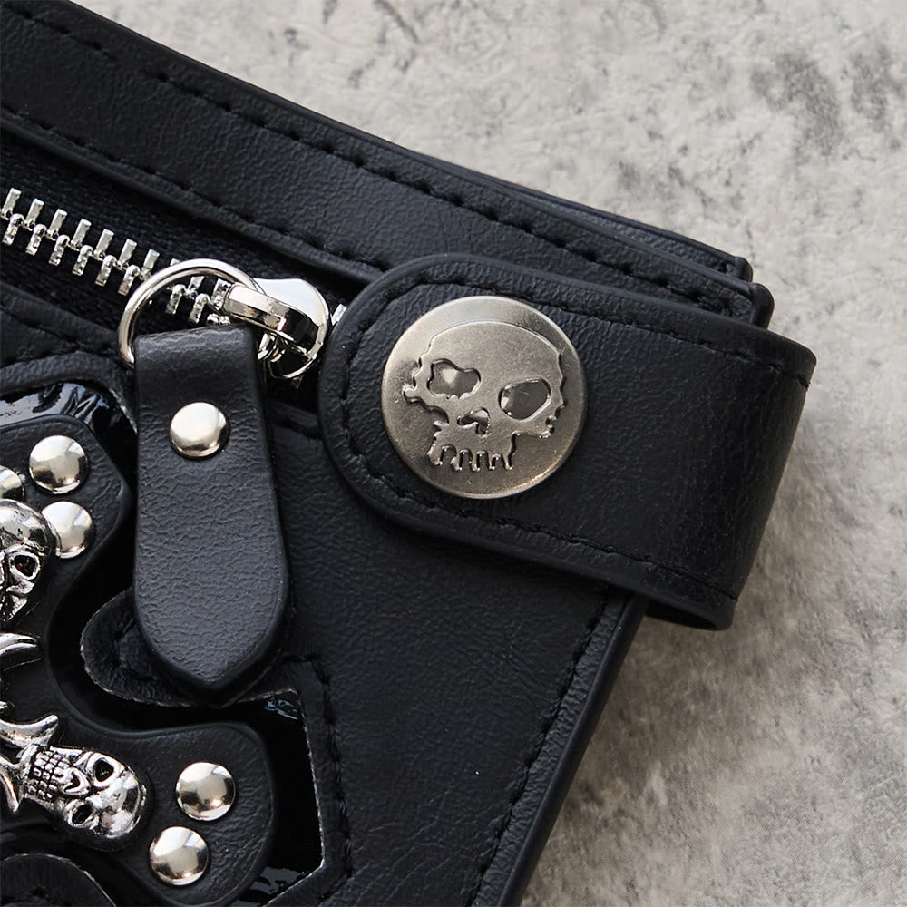 Christianartworkshop Long/Short Style Cross & Skull Faith Wallet: Quiet Reminder of Conviction - image 11