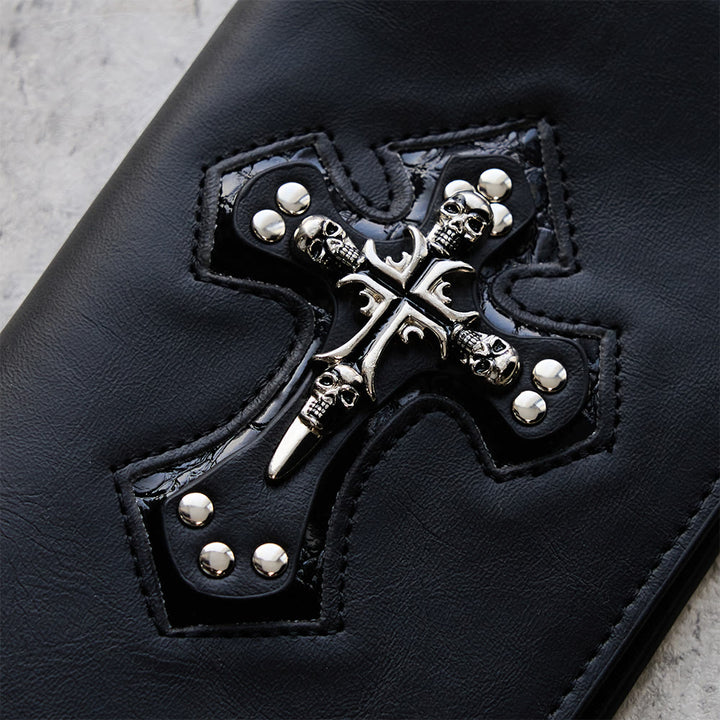 Christianartworkshop Long/Short Style Cross & Skull Faith Wallet: Quiet Reminder of Conviction - image 4
