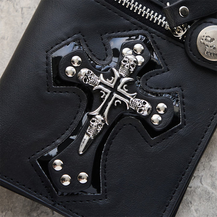 Christianartworkshop Long/Short Style Cross & Skull Faith Wallet: Quiet Reminder of Conviction - image 10