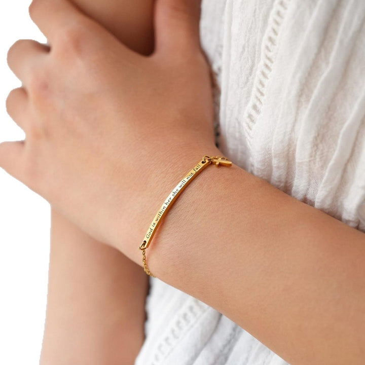 Christianartworkshop Matthew 19:26 & German Psalm 46:5 Bracelet: Quiet Reminder of Divine Presence - image 11