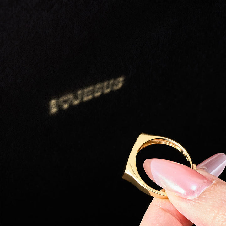 Christianartworkshop I Love JESUS Light-Sculpted Ring: Radiant Love for Daily Wear - image 1