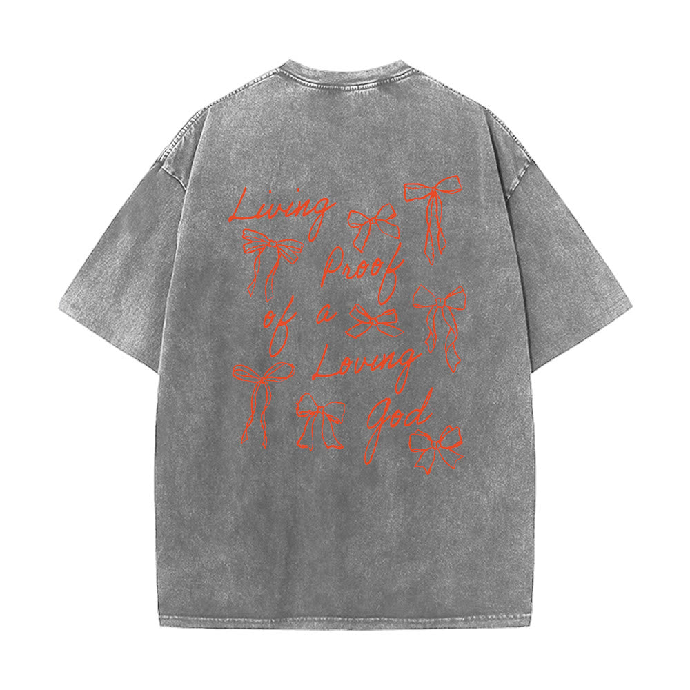 Christianartworkshop Living Proof Of A Loving God Unisex Washed T-shirt - image 21