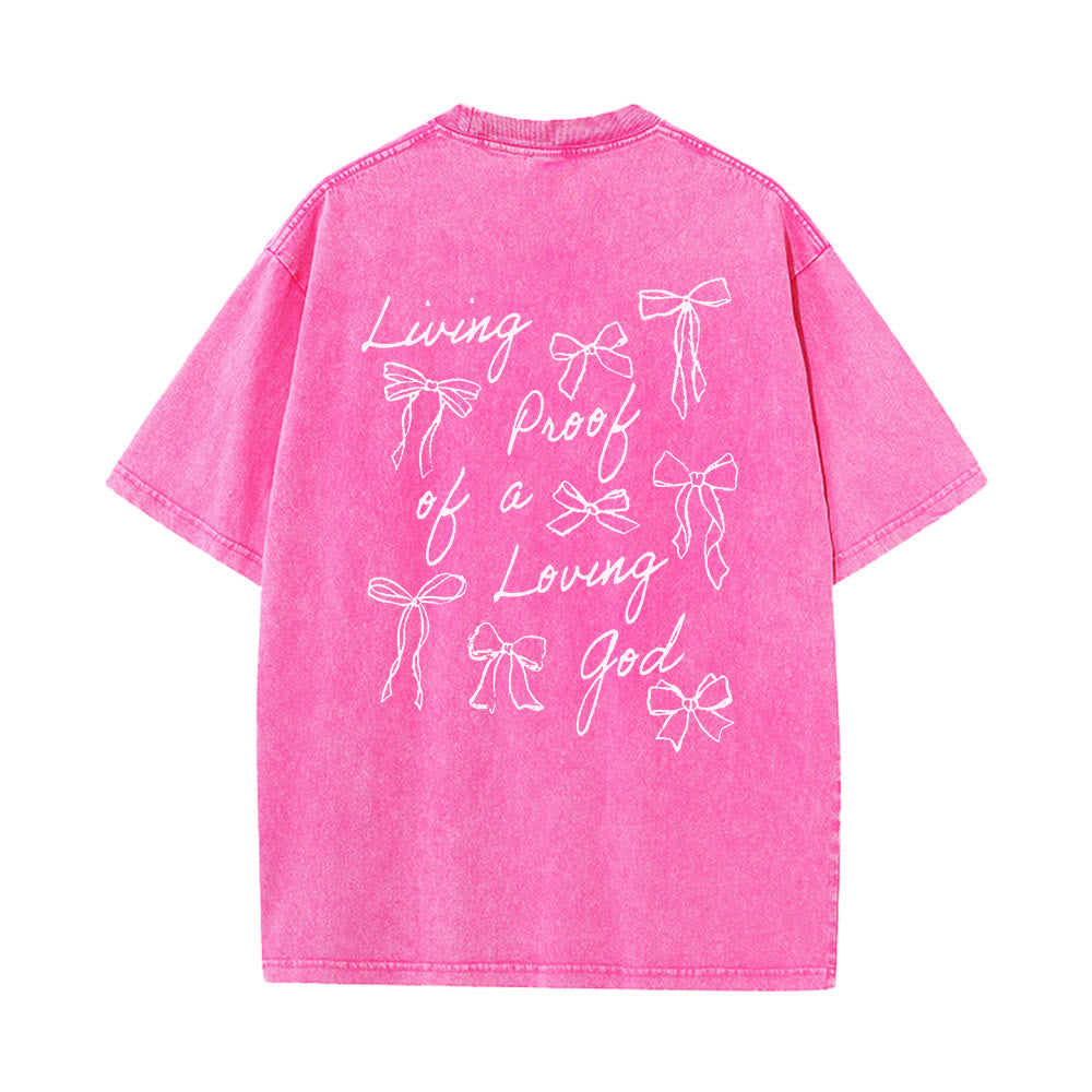 Christianartworkshop Living Proof Of A Loving God Unisex Washed T-shirt - image 9