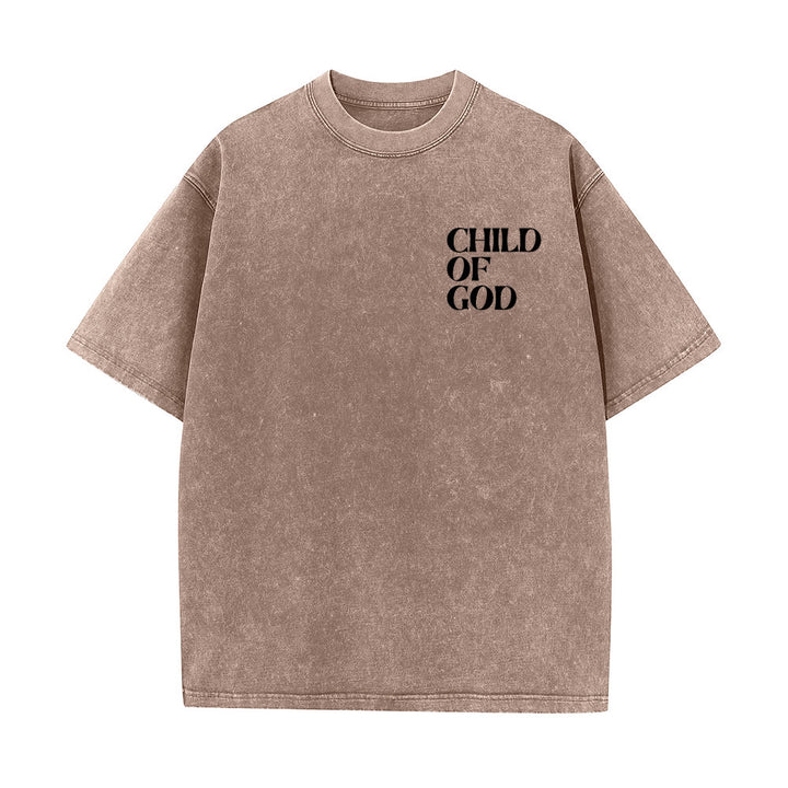 Christianartworkshop Child of God Graphic Unisex Washed T-Shirt - image 7