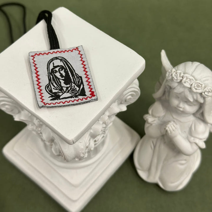 Christianartworkshop Sacred Jesus & Our Lady Scapular: Tender Reminder of Her Care - D - image 4