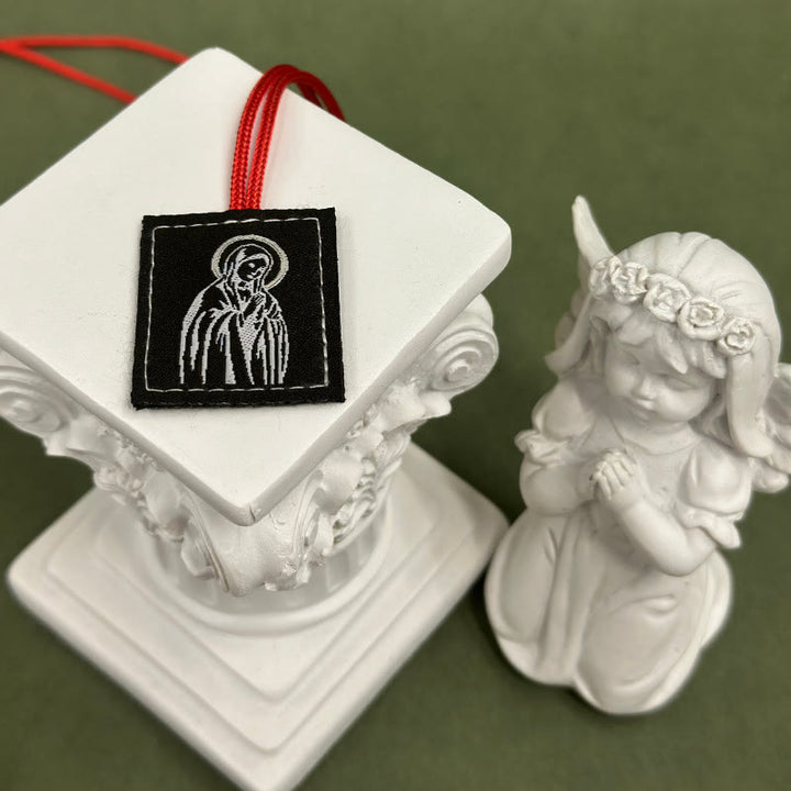 Christianartworkshop Sacred Jesus & Our Lady Scapular: Tender Reminder of Her Care - H - image 8