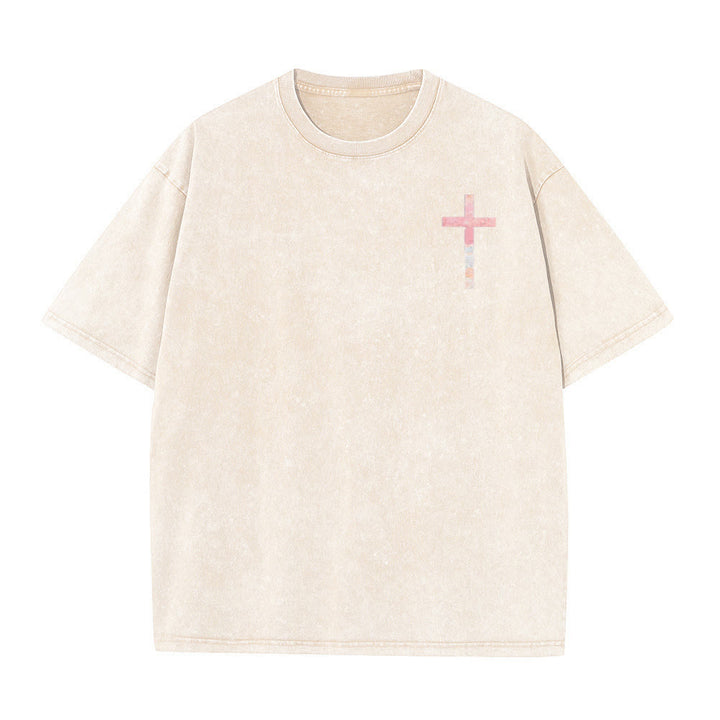 Christianartworkshop His Mercies Are New Double Sided Unisex Washed Christian T-Shirt - image 7