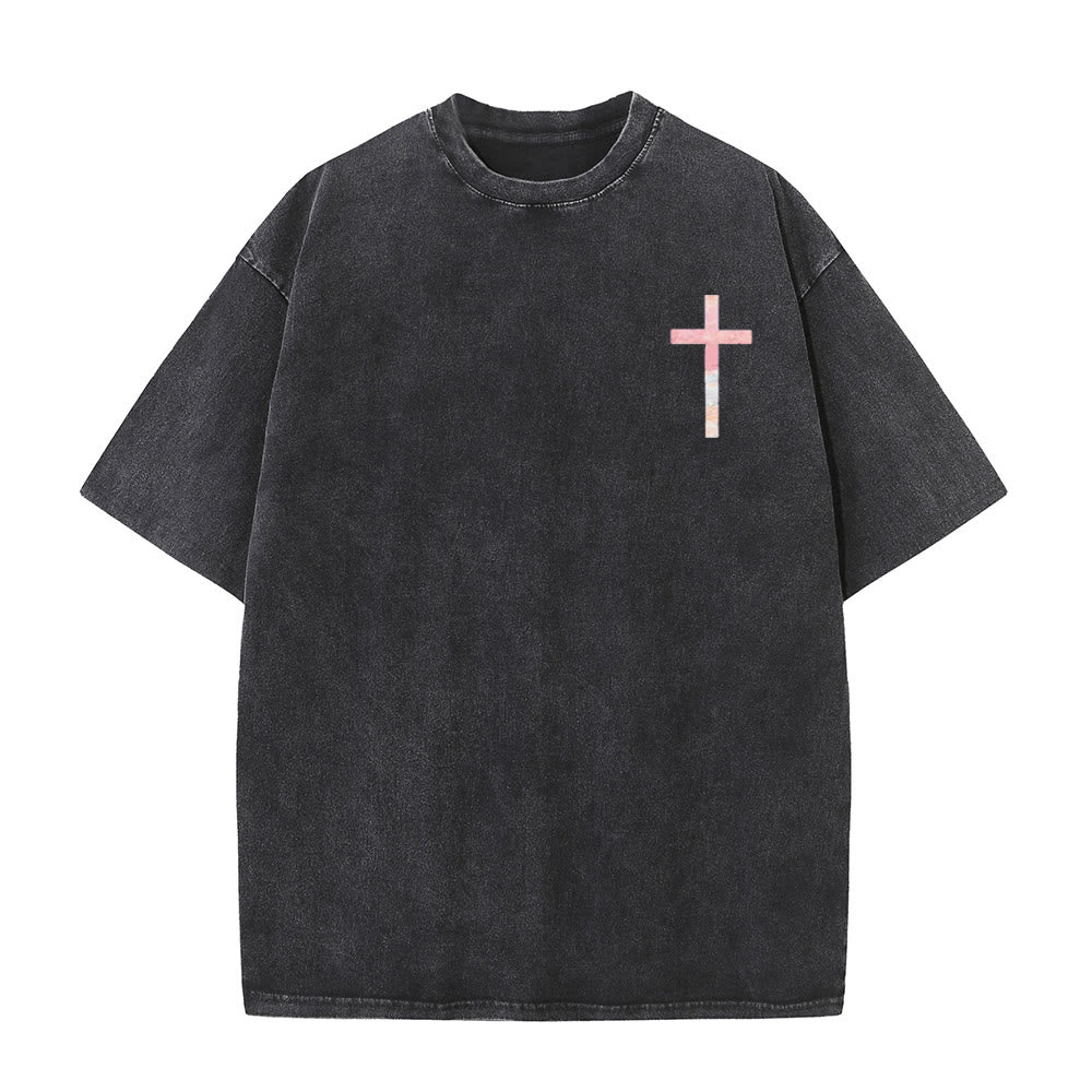 Christianartworkshop His Mercies Are New Double Sided Unisex Washed Christian T-Shirt - image 1