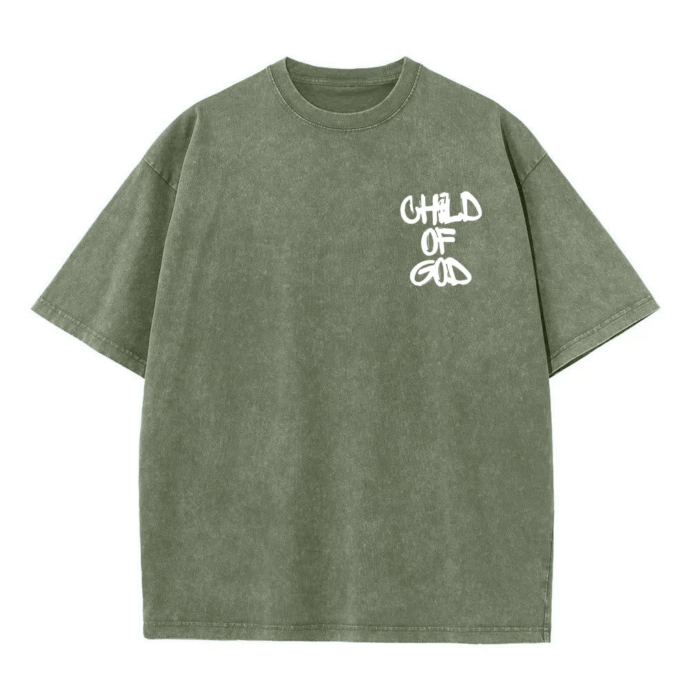 Christianartworkshop "CHILD OF GOD" Adult Washed T-Shirt - image 12