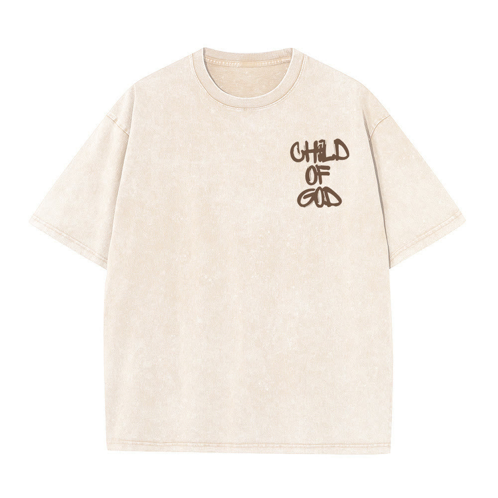 Christianartworkshop "CHILD OF GOD" Adult Washed T-Shirt - image 4
