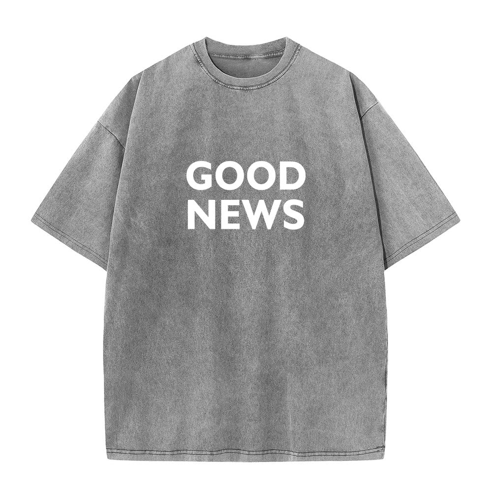 Christianartworkshop "For God So Loved the World" Unisex Washed T-Shirt - image 7