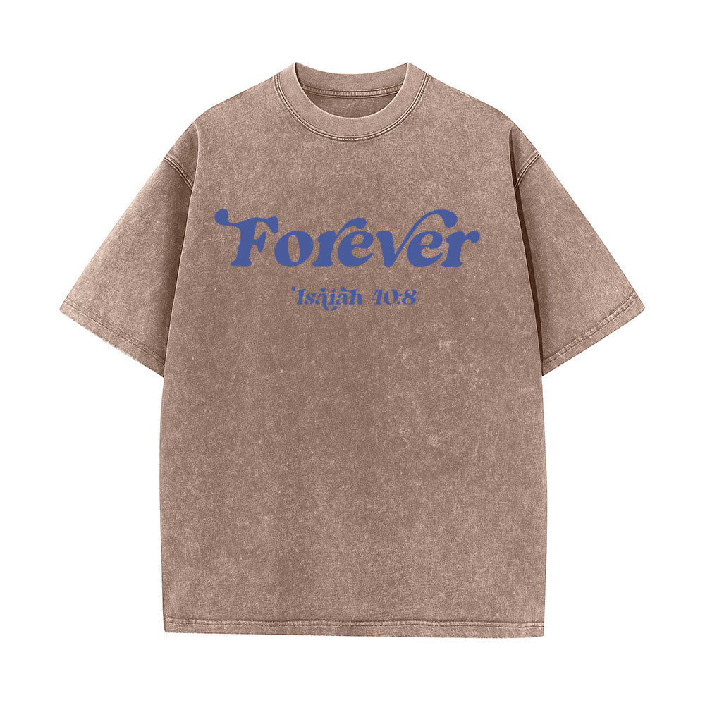 Christianartworkshop Eternal Word of God Unisex Washed T-Shirt - image 17