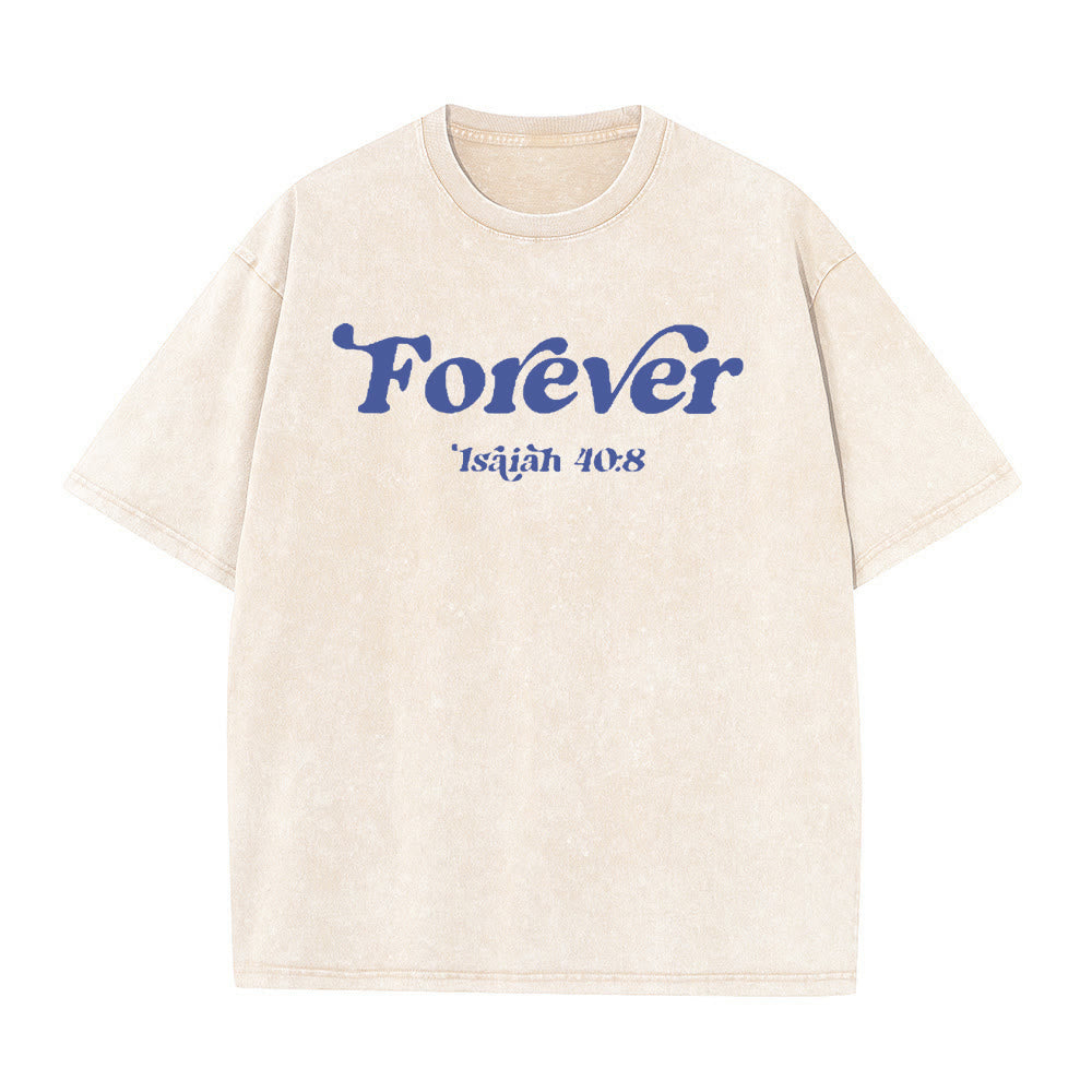 Christianartworkshop Eternal Word of God Unisex Washed T-Shirt - image 7