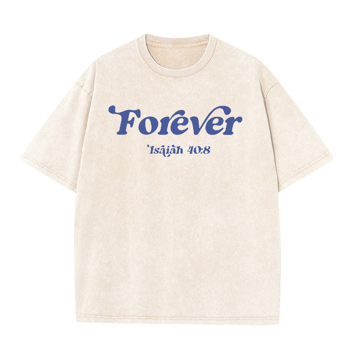 Christianartworkshop Eternal Word of God Unisex Washed T-Shirt - image 7