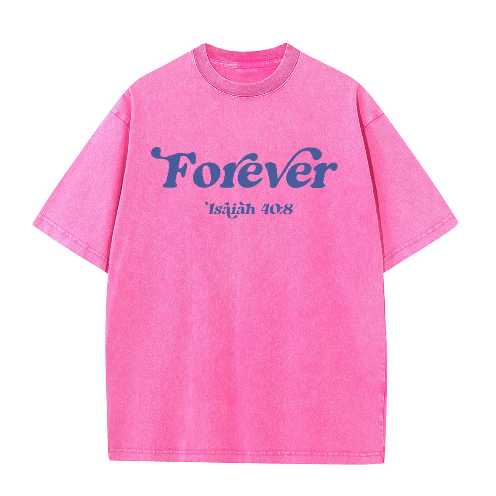 Christianartworkshop Eternal Word of God Unisex Washed T-Shirt - image 3