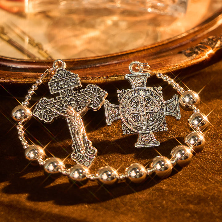 Christianartworkshop The Four Protect Battle Beads Pocket Rosary Series in 4 Warrior Finishes - image 7