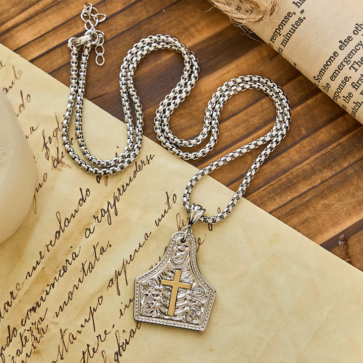 Christianartworkshop Ornate Cross Pendant Necklace: Steadfast Faith for Daily Wear - image 8