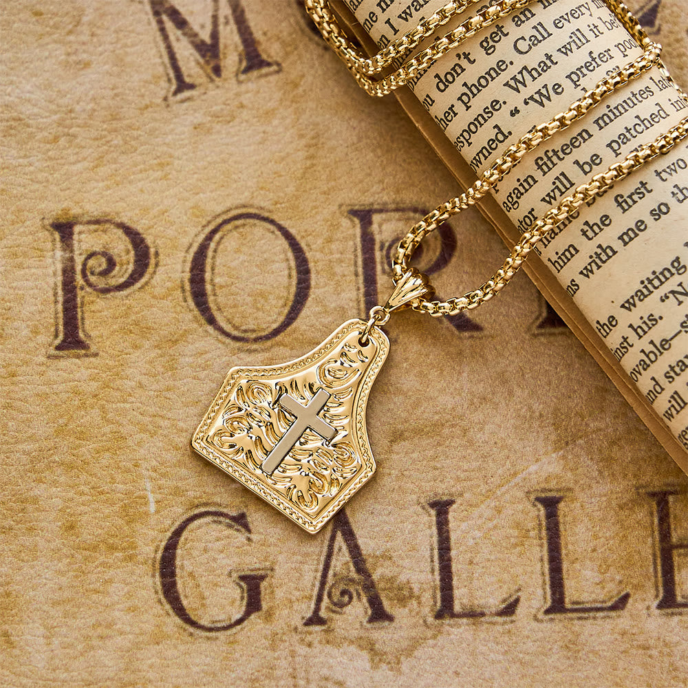 Christianartworkshop Ornate Cross Pendant Necklace: Steadfast Faith for Daily Wear - image 5