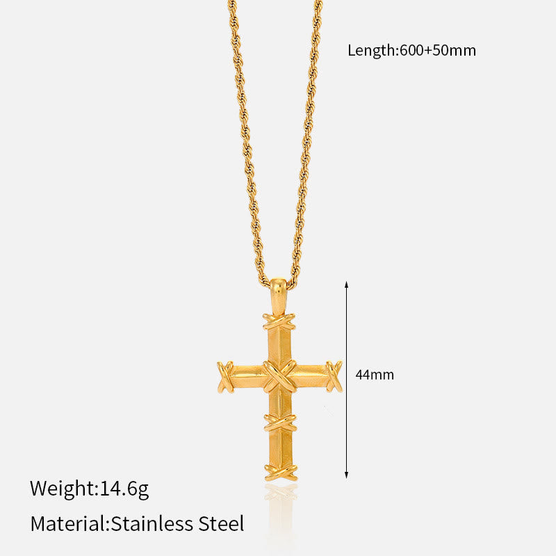 Christianartworkshop Multi-Design Cross Necklace: Quiet Reminder of His Faithfulness - A - image 2