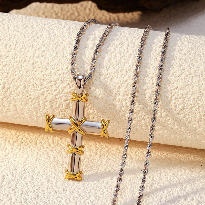 Christianartworkshop Multi-Design Cross Necklace: Quiet Reminder of His Faithfulness - image 4