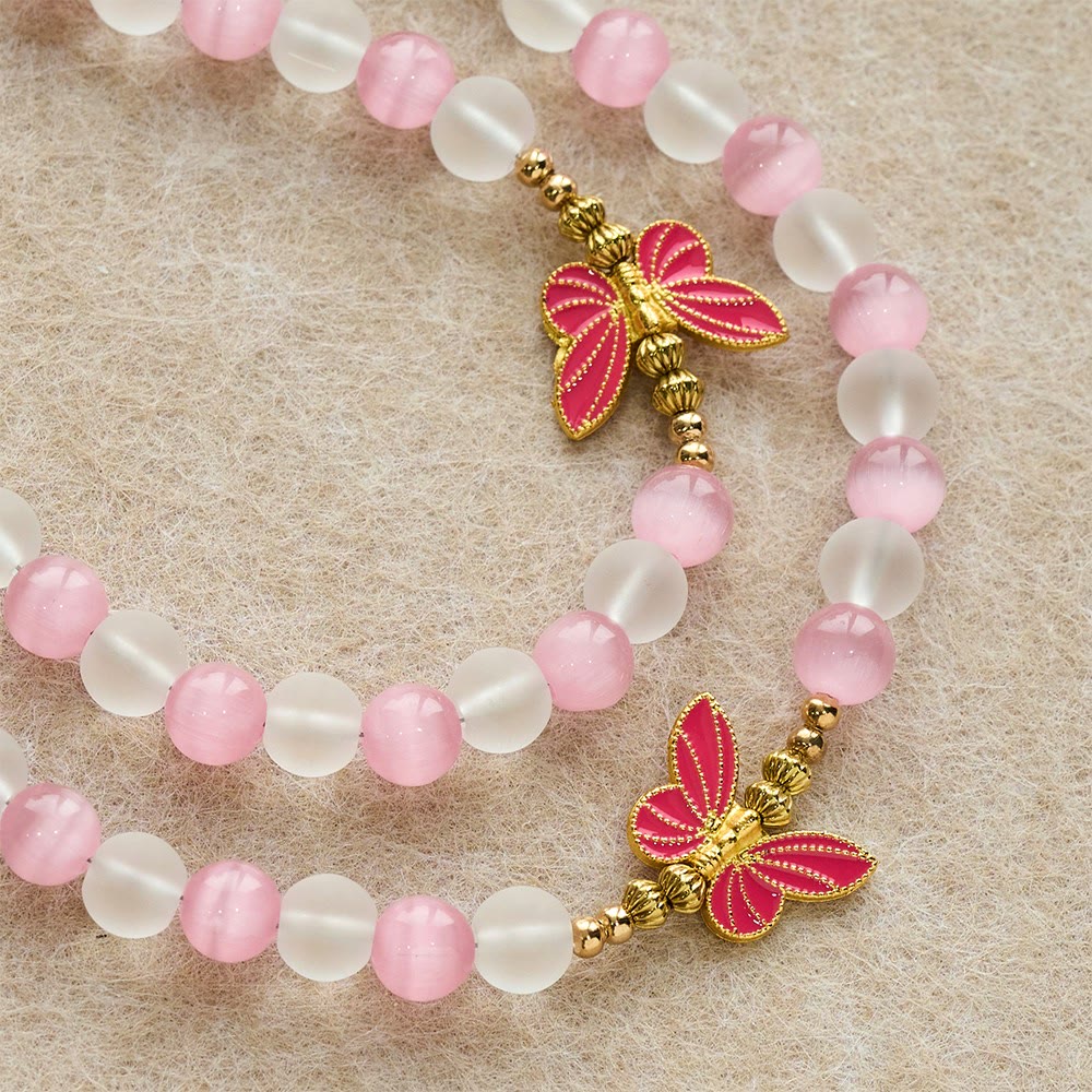 Christianartworkshop Purple Cat's Eye & Matte Glass Butterfly Blessed Rosary: Embody Sacred Love and Grace - image 16