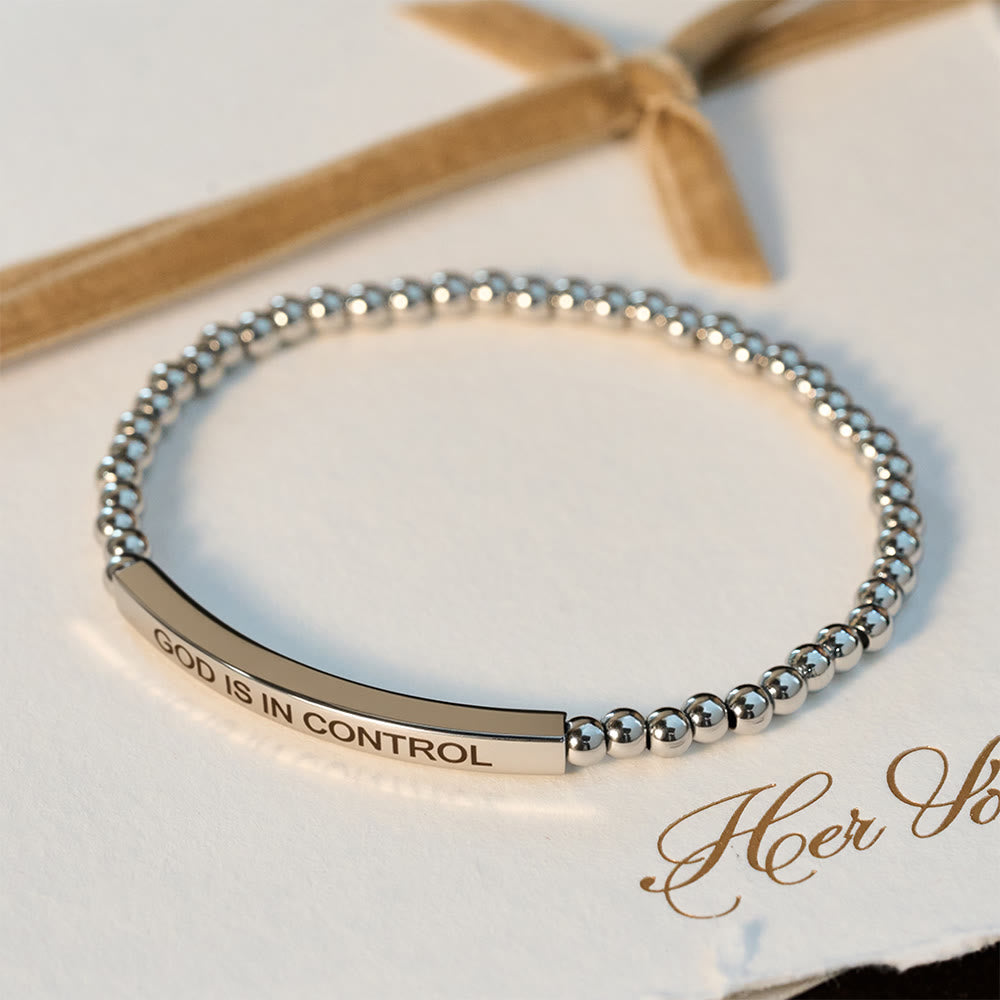 Christianartworkshop GOD IS IN CONTROL Beaded Bracelet: His Sovereignty for Daily Wear - image 8