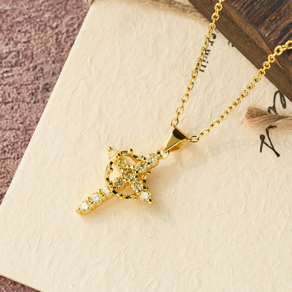 Christianartworkshop Faith - Symbol Cross Necklace with Monthly Birthstone Accents - November - image 16