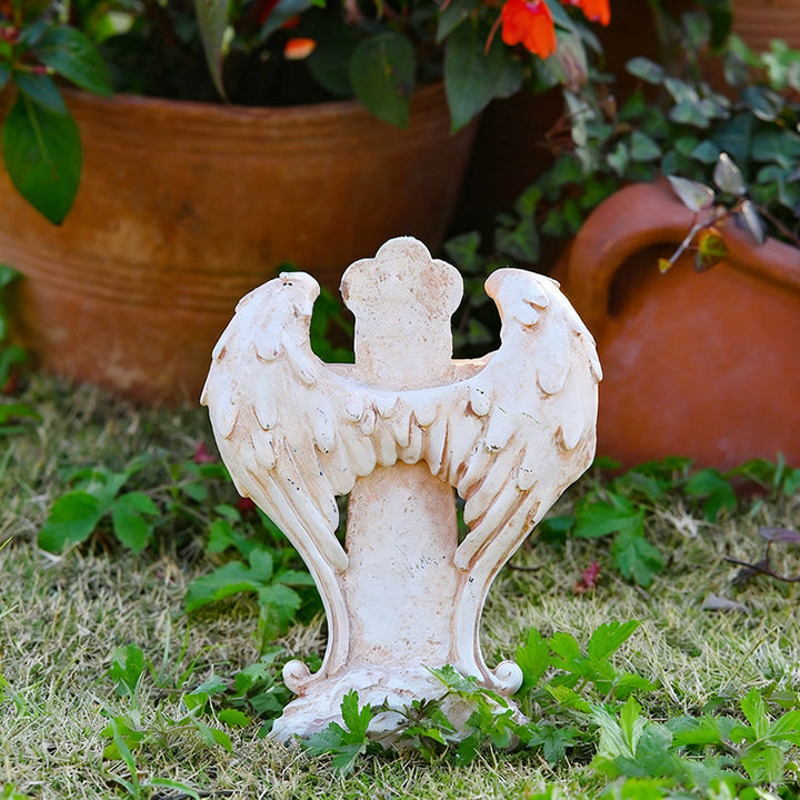 Christianartworkshop Winged Cross Mercy & Peace Desktop Ornament: His Abundant Grace Daily - image 3