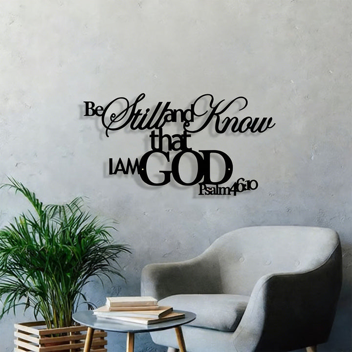 Christianartworkshop Be Still and Know Metal Wall Decor: His Peace in Spaces - image 2