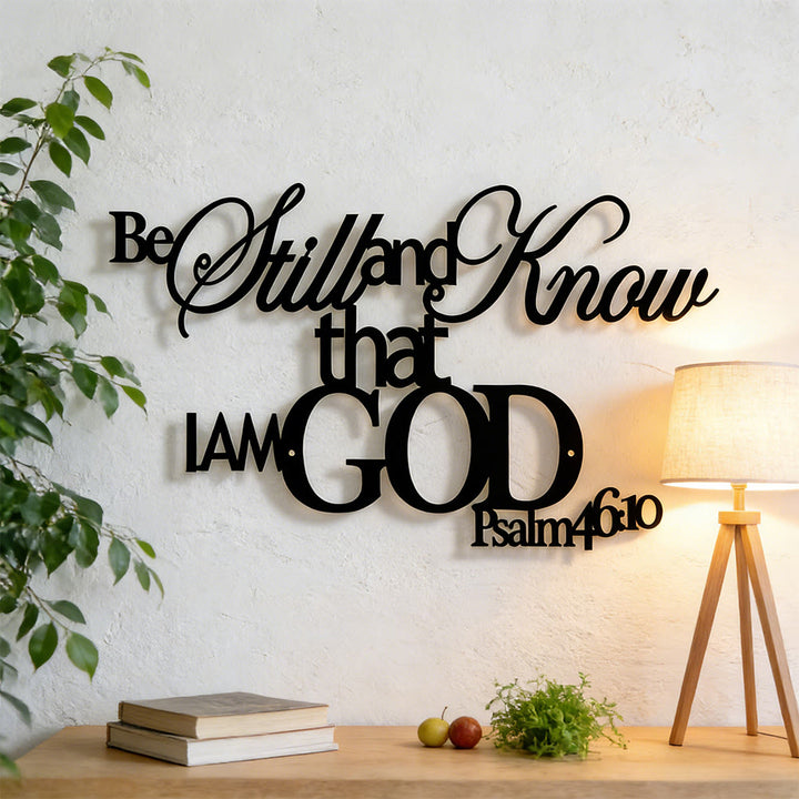 Christianartworkshop Be Still and Know Metal Wall Decor: His Peace in Spaces - image 1