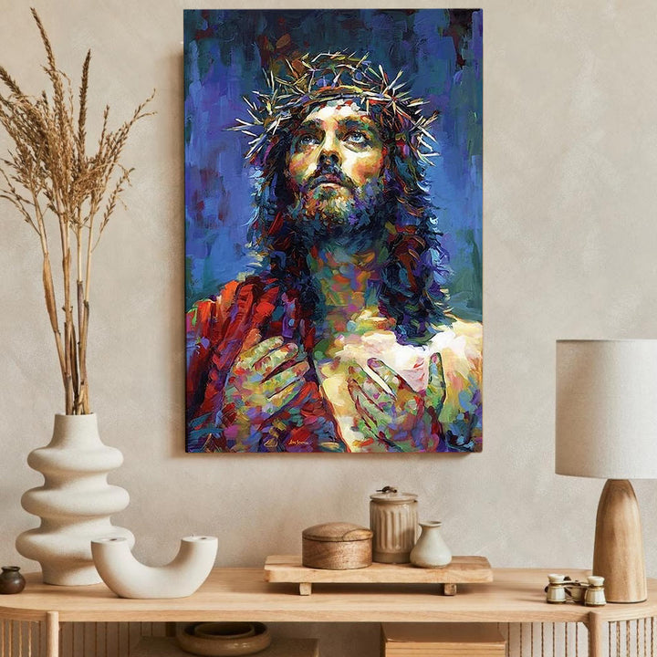 Christianartworkshop Colorful Devotion Jesus Wall Print: Quiet Reminder of His Grace - image 4