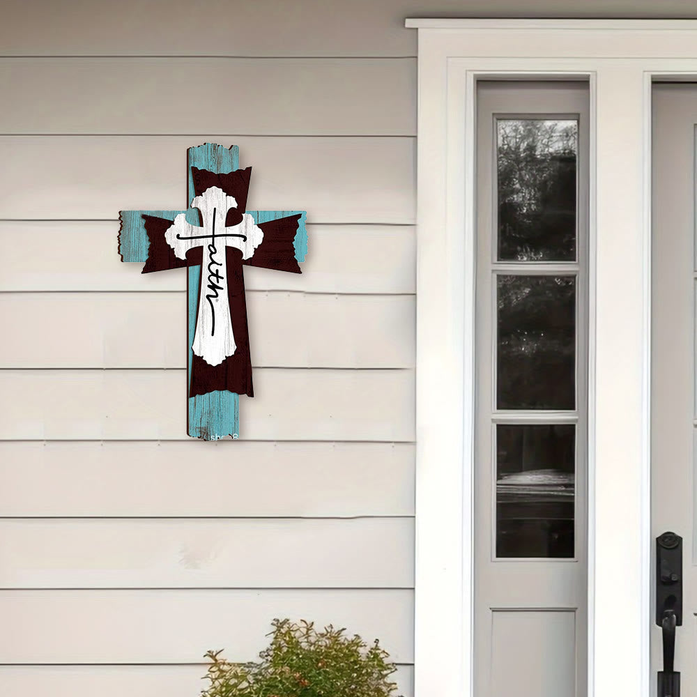 Christianartworkshop Rustic Wood Cross Collection: His Peace in Every Grain - image 5