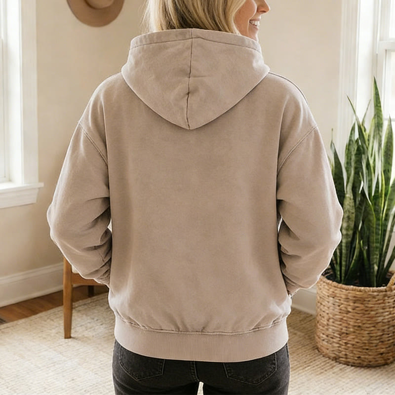 Christianartworkshop Cross Motif Zip-Up Hooded Jacket: All Things Through Christ for Church & Daily - image 8