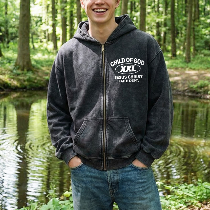 Christianartworkshop Child of God Identity Zip-Up Hooded Jacket: Merge Faith & Street-Style Expression - image 7