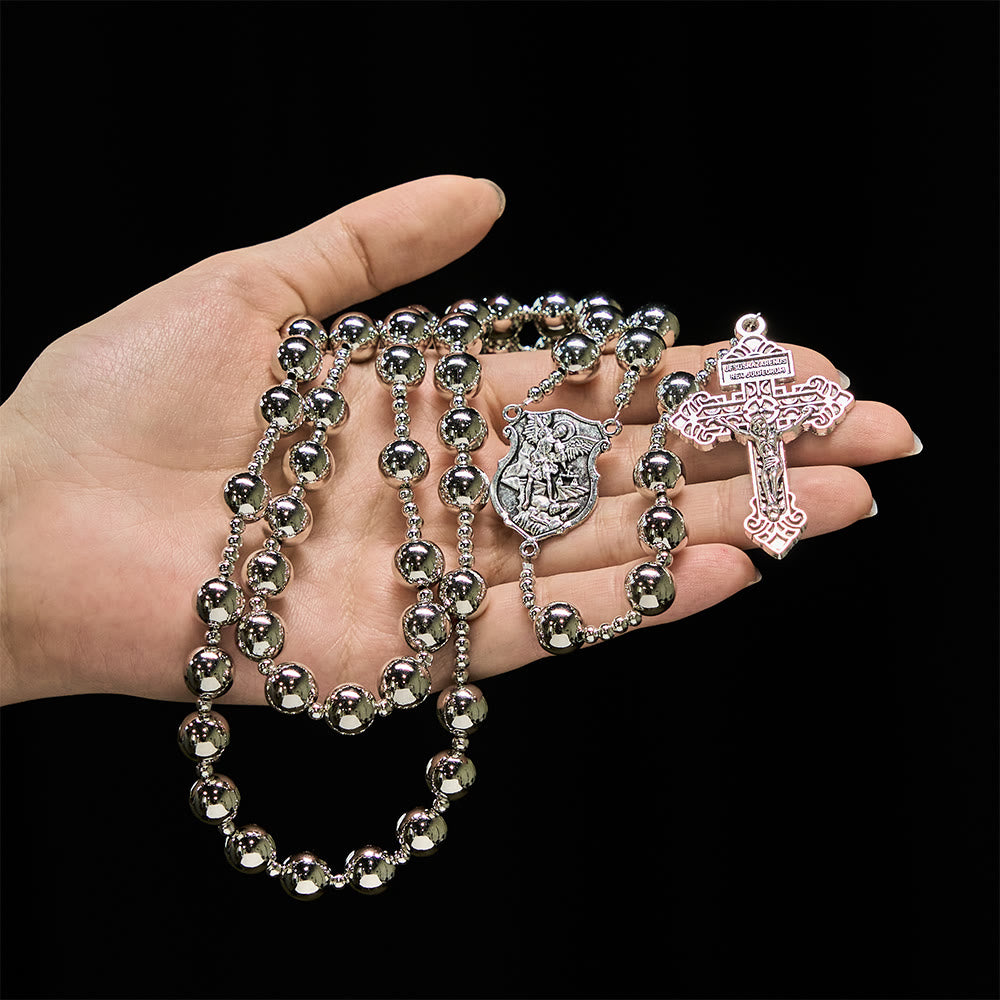 Christianartworkshop Archangel Guardian Battle Rosary: Protect-Focused Faith Beads - image 1