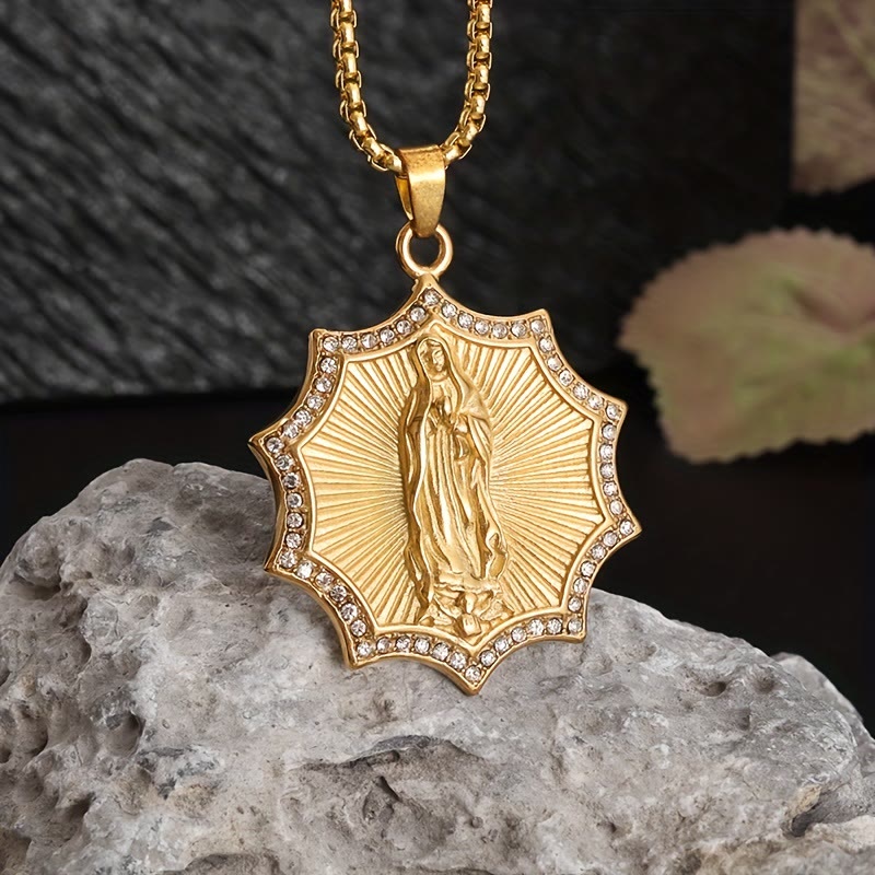 Christianartworkshop Divine Care Our Lady Necklace: Quiet Reminder of Her Presence - Our Lady - image 0