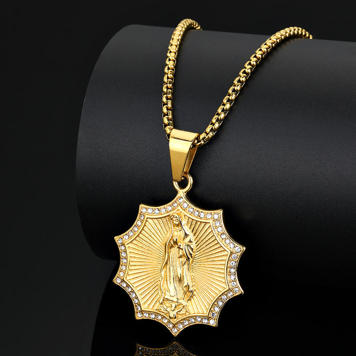 Christianartworkshop Divine Care Our Lady Necklace: Quiet Reminder of Her Presence - image 4