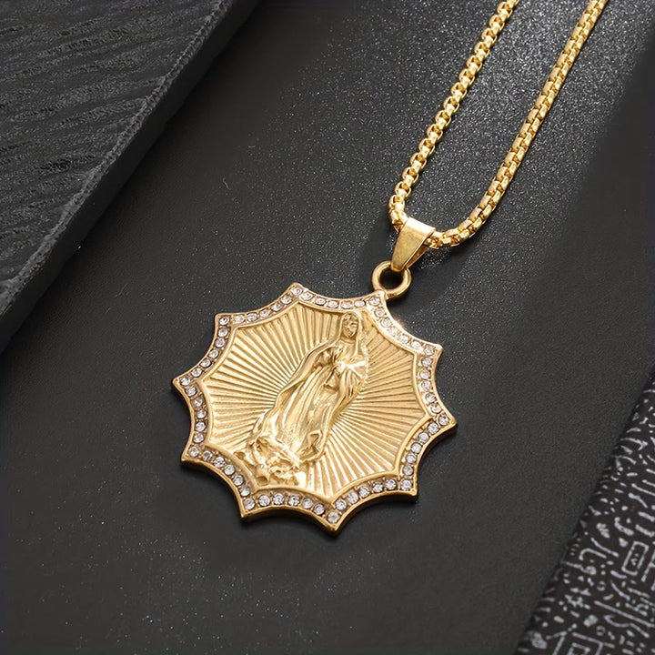 Christianartworkshop Divine Care Our Lady Necklace: Quiet Reminder of Her Presence - image 2