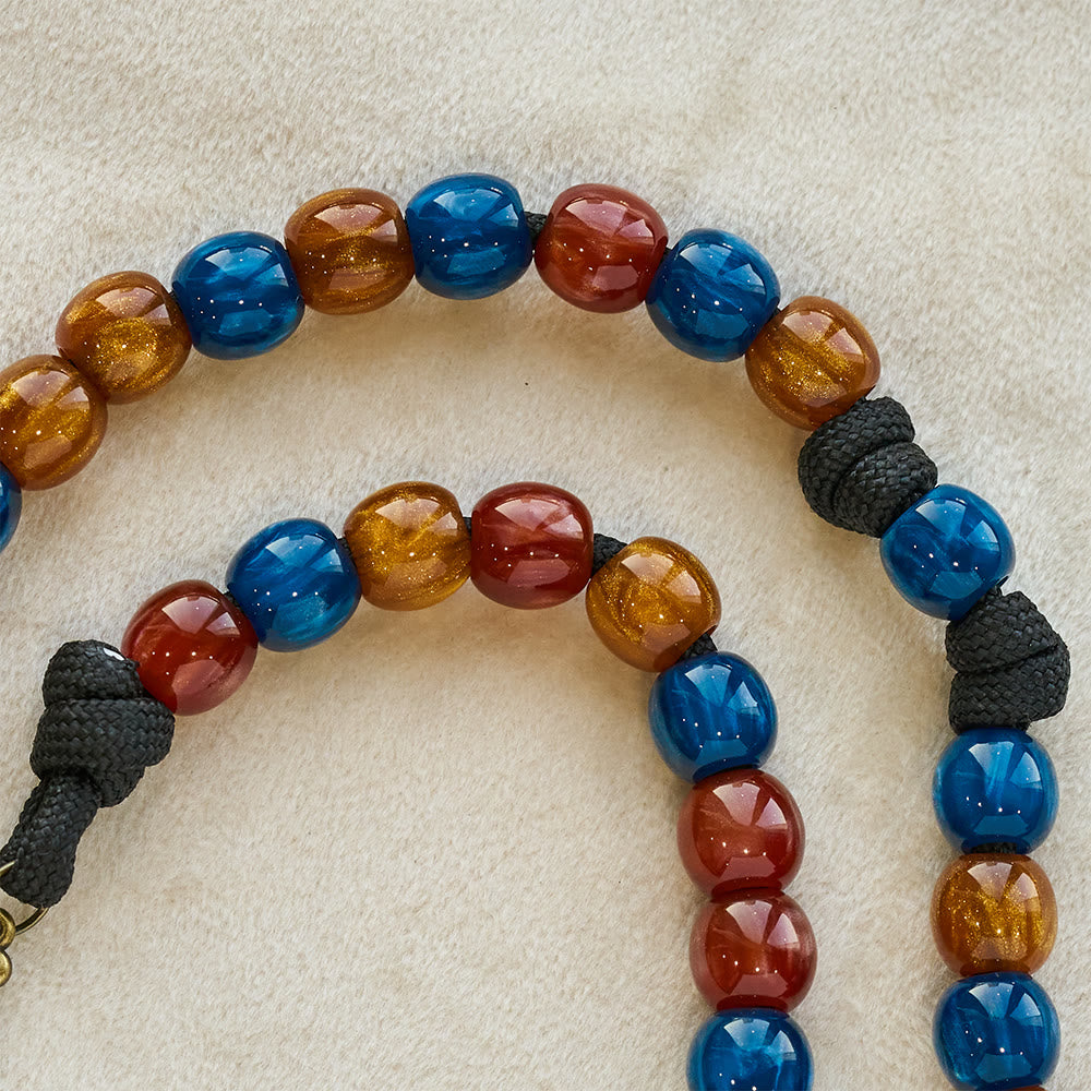 Christianartworkshop 2026 New Year Colorful Faith Rosary: Custom Name & Guardian Crucifix - image 9
