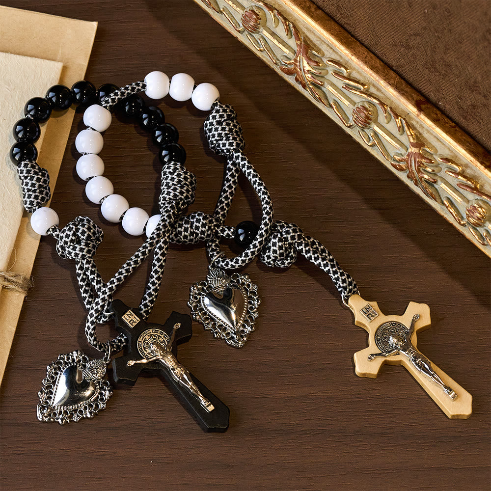 Christianartworkshop Eternal Love Couple Pocket Rosary Set with Sacred Heart & Crucifix - image 4