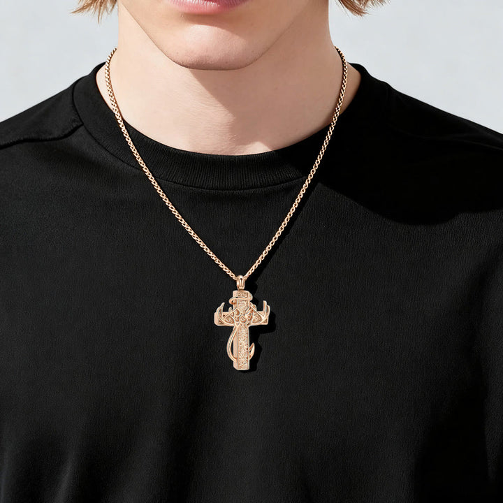 Christianartworkshop Hunting & Fishing Cross Pendant Necklace: Outdoor Faith & Spiritual Devotion - image 6