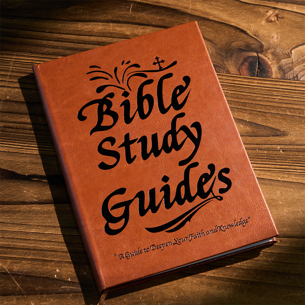 Christianartworkshop 66-Page Bible Study Guide Journal for Daily Devotions and Group Study - Brown - image 0