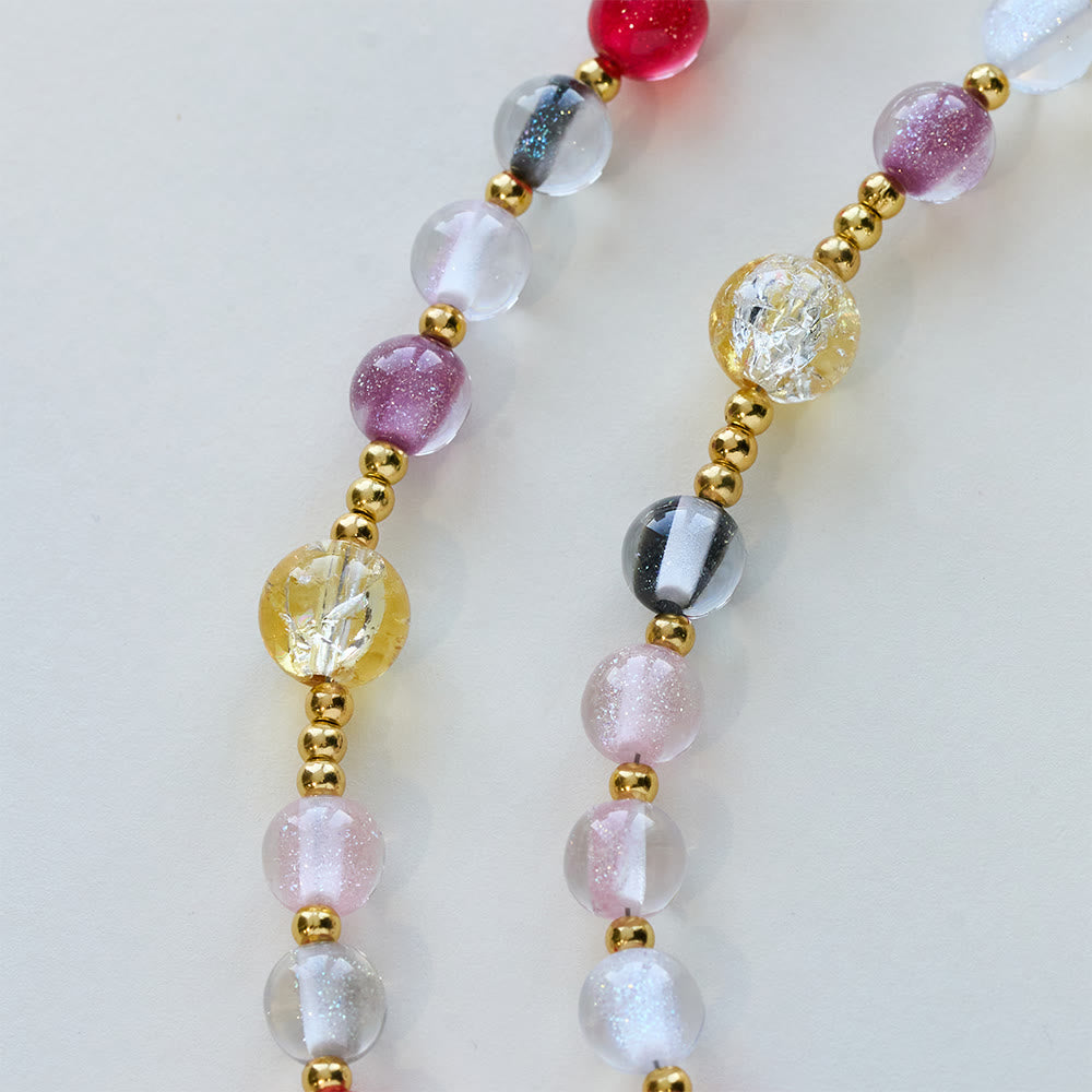 Christianartworkshop Rainbow Shimmer Cat's Eye Rosary with Our Lady Devotional Cross - image 7