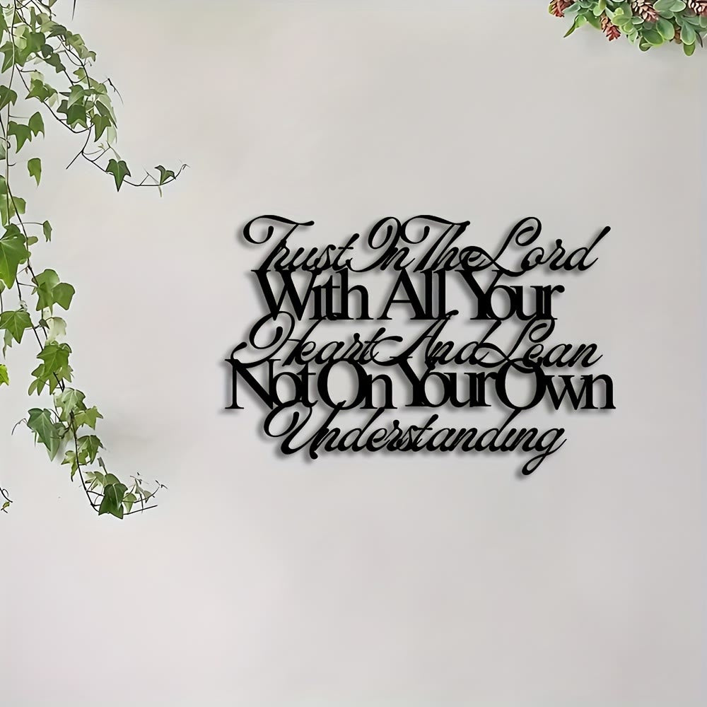Christianartworkshop Trust In The Lord Proverbs 3:5 Metal Wall Decor: Embody His Guiding Wisdom - image 3