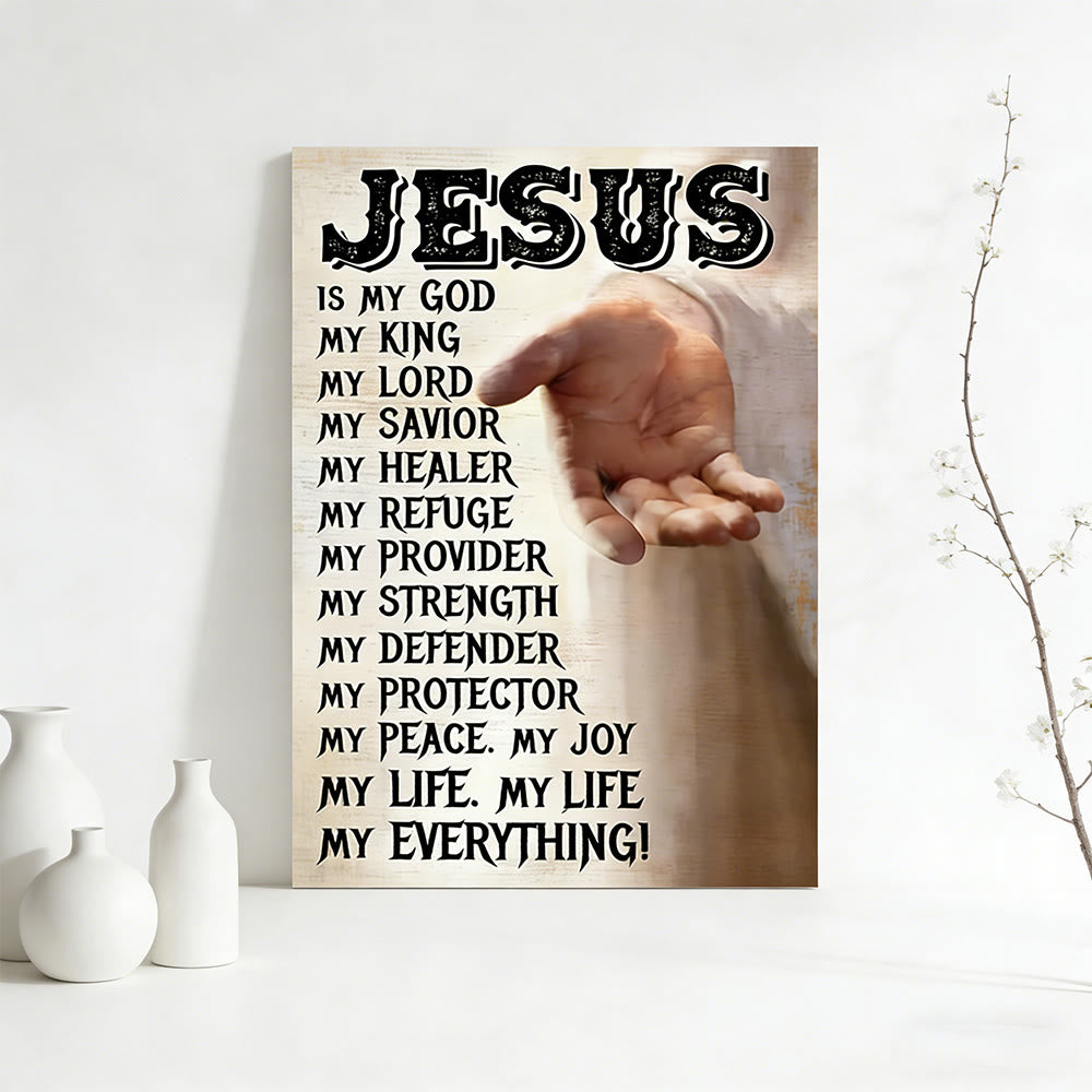 Christianartworkshop Outstretched Hand of Jesus Wall Art Print: Daily Reminder of His Love and Care - image 1