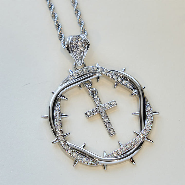 Christianartworkshop Thorn Crown & Cross Pendant: Faith & Grace Reminder for Daily Wear - image 12