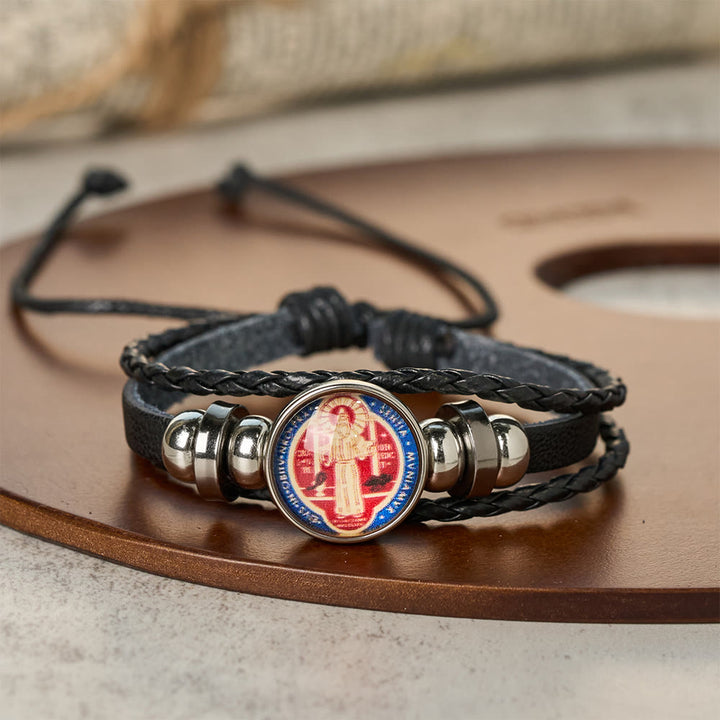 Christianartworkshop Multicolor Adjustable St. Benedict Bracelet: A Symbol Against Negativity and Fear - E - image 6