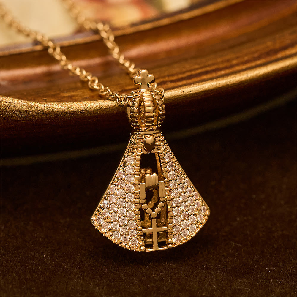 Christianartworkshop Classic Style Nossa Senhora Aparecida Divine Protection Pendant Necklace - image 1